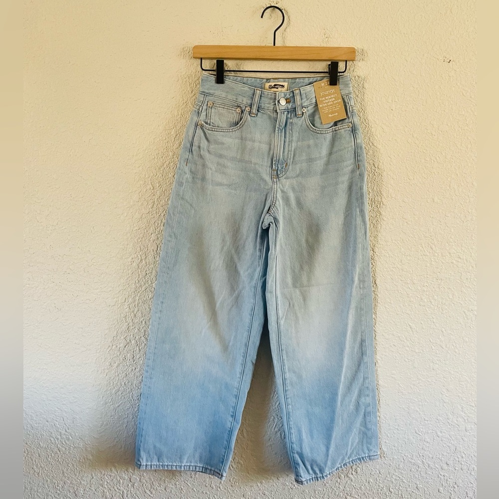 Madewell The Perfect Vintage Wide Leg Crop )Curvy( Fit NWT 24